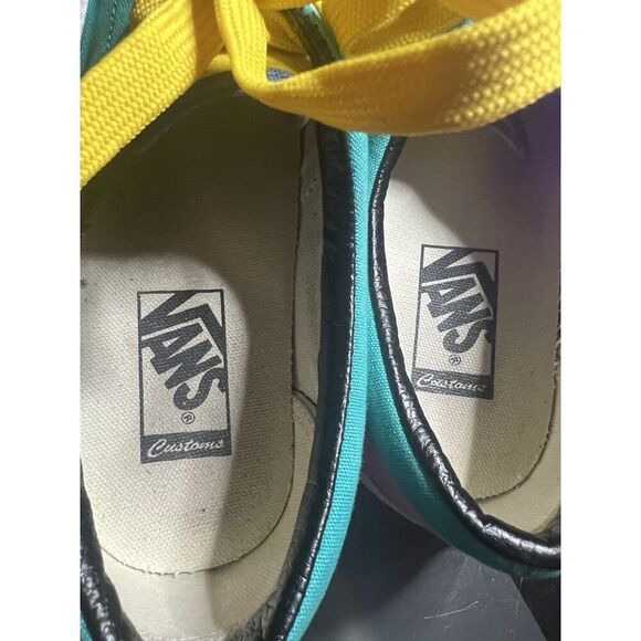 Vans Customs Old Skool Skate Shoes Multicolor Canvas Women's 8.5 Sneaker Low Top - Picture 11 of 11